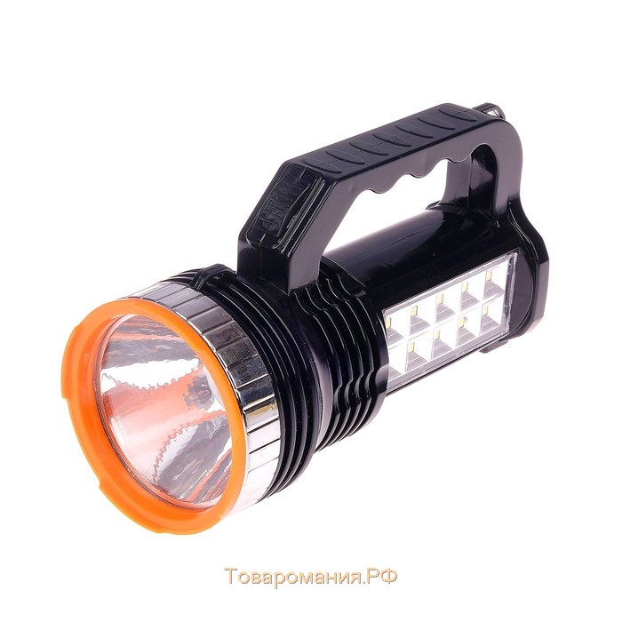 Фонарь светодиодный аккумуляторный ручной, 1200 мАч, 11 LED, 2 режима, 17 х 9.5 х 7.3 см