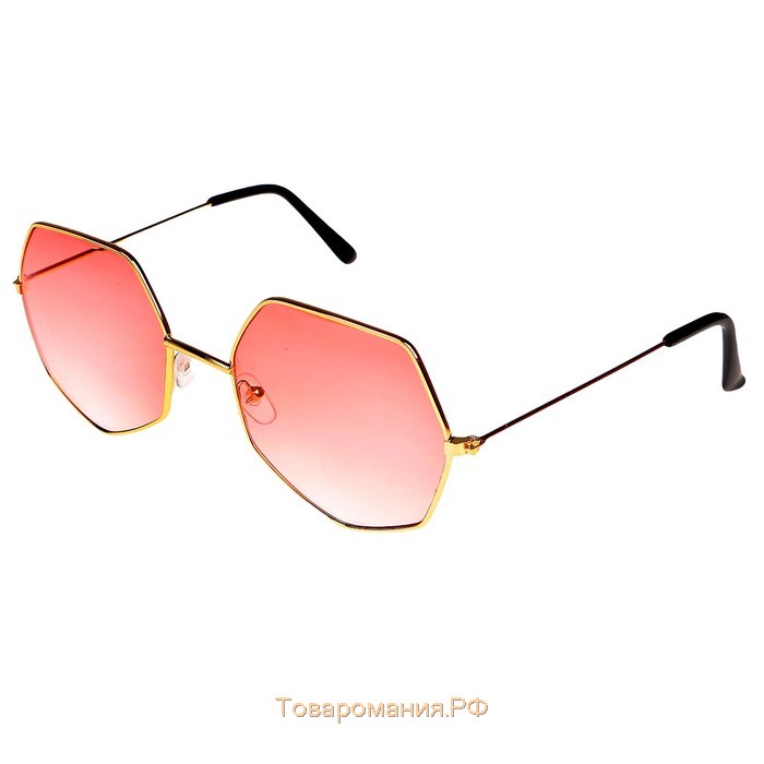 Очки солнцезащитные "OneSun", футуристические, 6 х 13.5 см, розовые