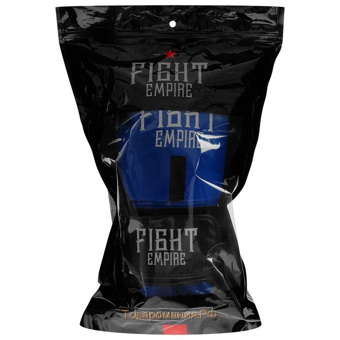 Перчатки боксёрские детские FIGHT EMPIRE, синие, размер 10 oz