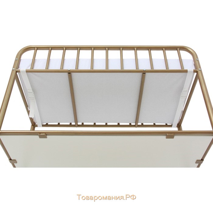 Столик для пеленания Polini kids Vintagе 1180 металлический, цвет золотистый