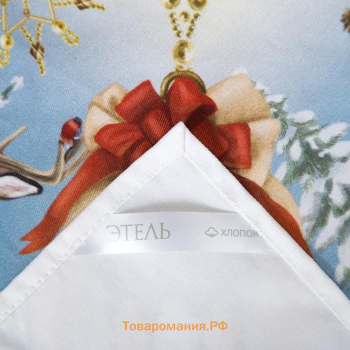 Набор новогодний столовый "Christmas time" Скатерть новогодняя 150х110см +/-3см с ГМВО, салфетка 40х40см-4 шт, хл100%