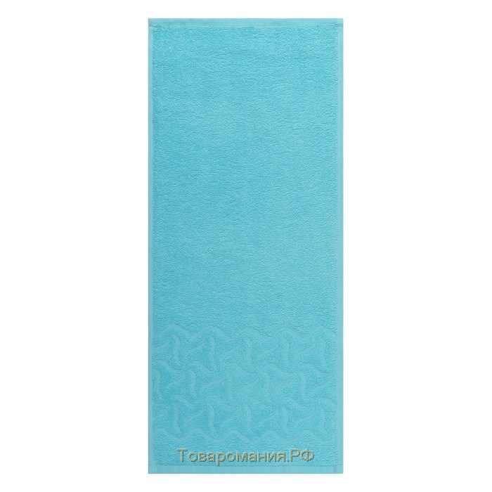 Полотенце махровое Радуга, 100х150см, цвет бирюза, 295гр/м, хлопок