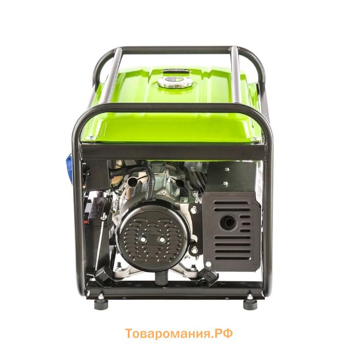 Генератор бензиновый "Сибртех" БС-8000Э, 6.6 кВт, бак 25 л, четырехтактный, электростартер
