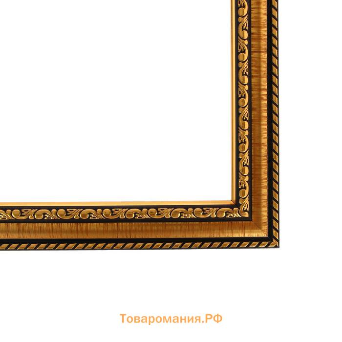 Рама для картин (зеркал) 40 х 50 х 2,8 см, пластиковая, Calligrata 6448, золото
