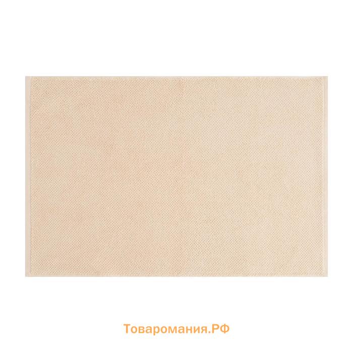 Коврик махровый "" Organic Beige 50х70 см, 100% хл, 550гр/м2