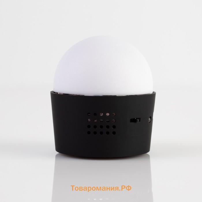 Проектор «Мини диско-шар» 8 см, реакция на звук, 5 В, свечение RGB