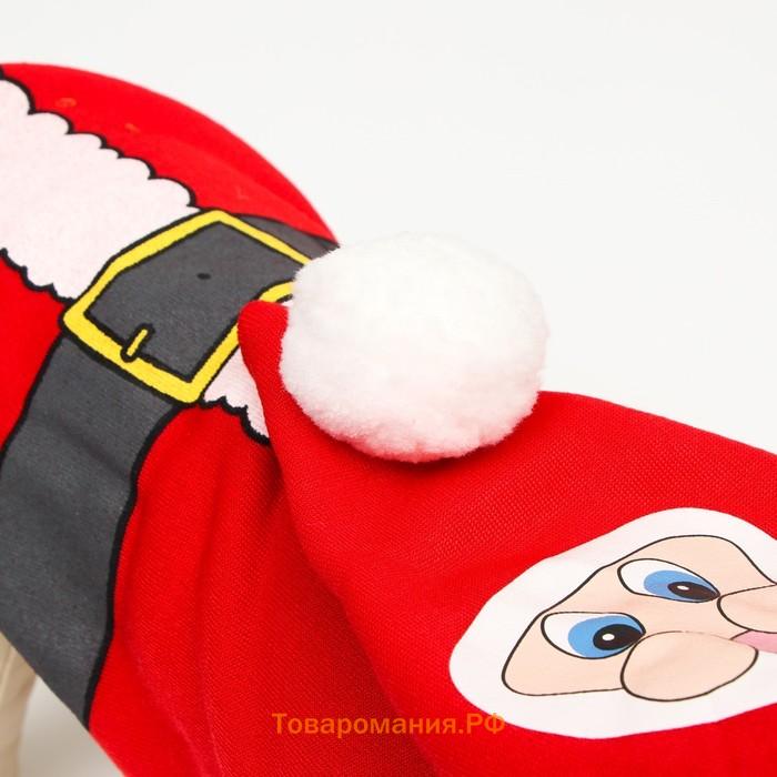 Новый год. Толстовка Santa, XL (ДС 40, ОГ 50 см)