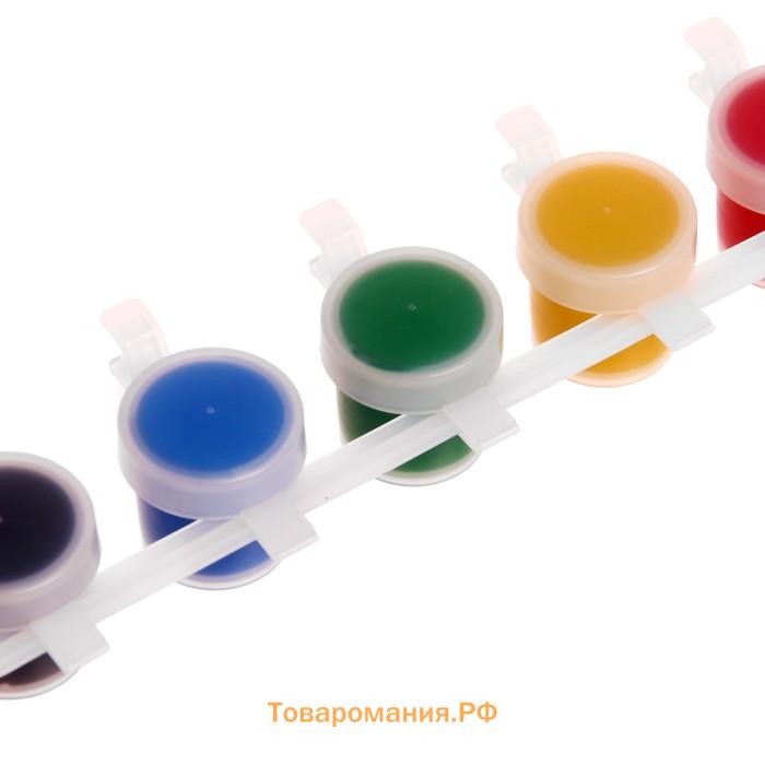 Краска акриловая, набор 6 цветов х 5 мл, Shine, Calligrata Kid, ГЛЯНЦЕВЫЕ (повышенное содержание пигмента), морозостойкие