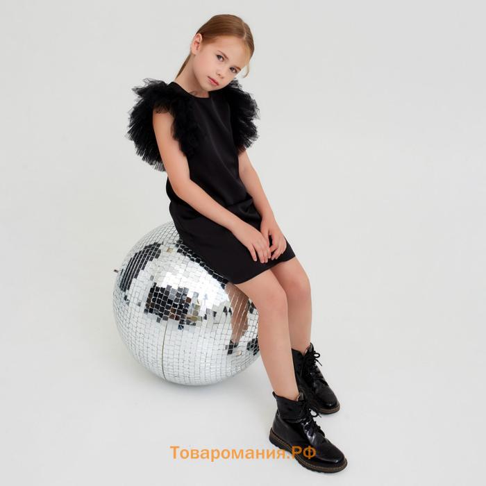 Новый год. Платье нарядное детское MINAKU: PartyDress цвет черный, рост 152