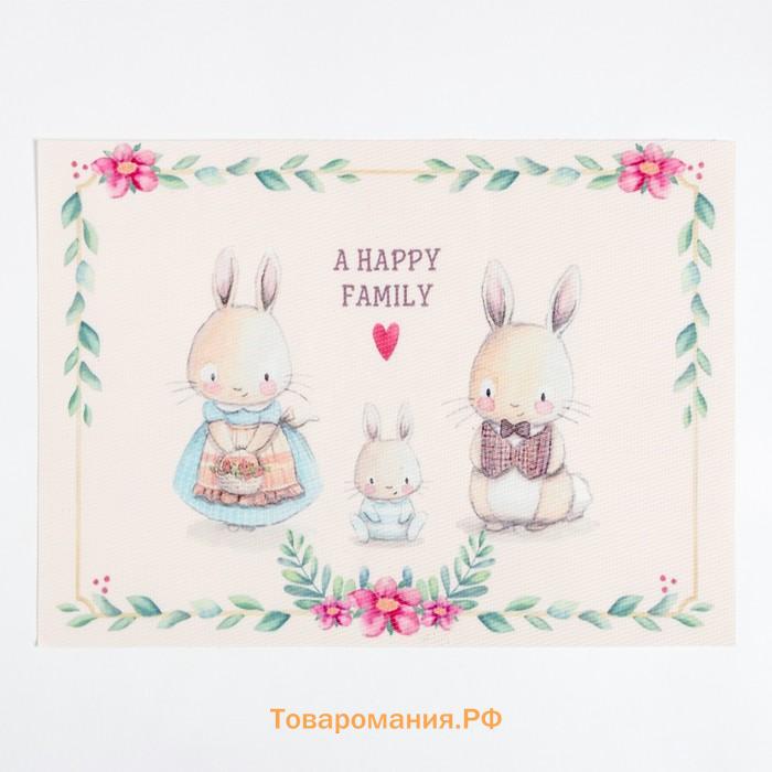 Салфетка на стол "A HAPPY FAMILY" ПВХ 40*29см