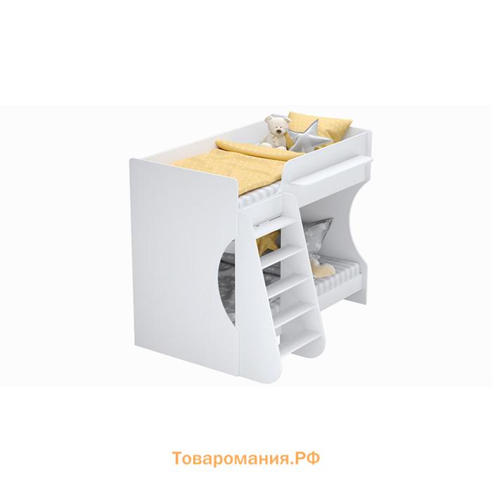 Кровать двухъярусная Polini kids Dream 1500, цвет белый