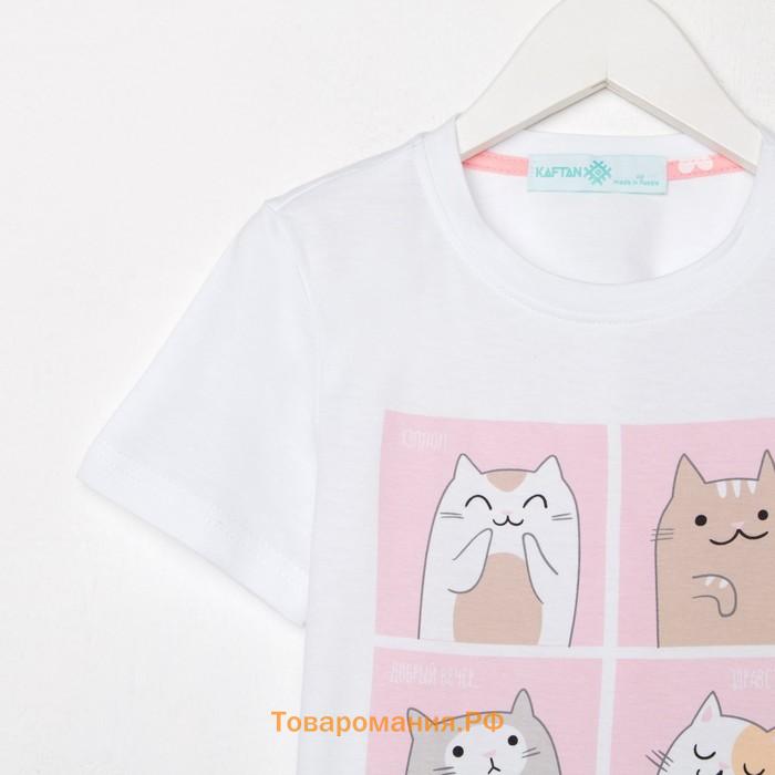 Пижама детская для девочки KAFTAN "Cats" рост 86-92 (28)