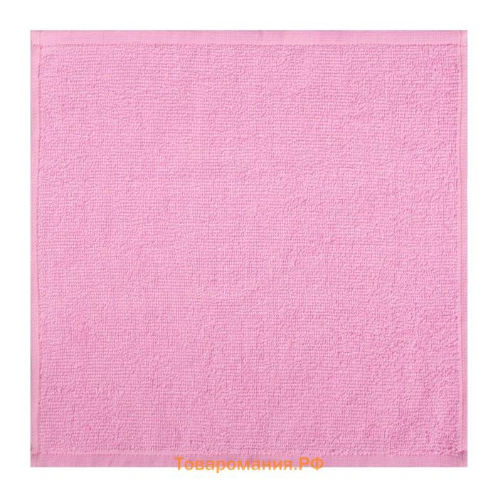 Набор махровых декоративных салфеток  "Hello,Beautiful" 30х30см-4шт, цвет розовый, 100% хлопок