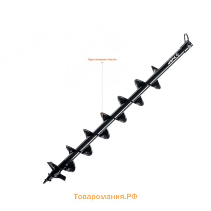 Шнек для мотобуров ЗУБР 7051-8, 800 мм, d=80 мм, d соединения 20 мм, однофазный