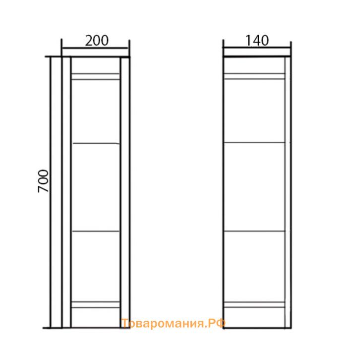 Шкаф "Адели 20" 14 см х 20 см х 70 см