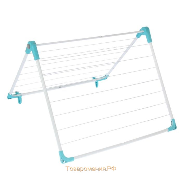 Сушилка для белья на ванну складная, рабочая длина 10 м, МИКС