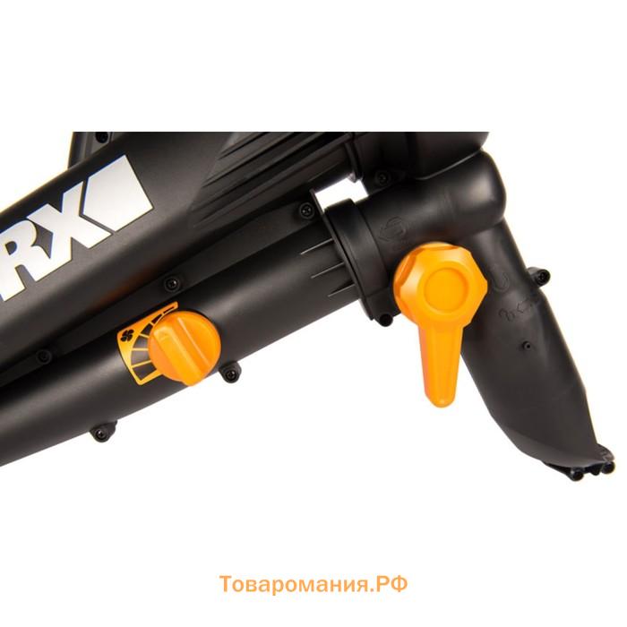 Воздуходув-Садовый Пылесос WORX WG505E, 220 В, 3000 Вт, 335 км/ч, 10 м3/мин