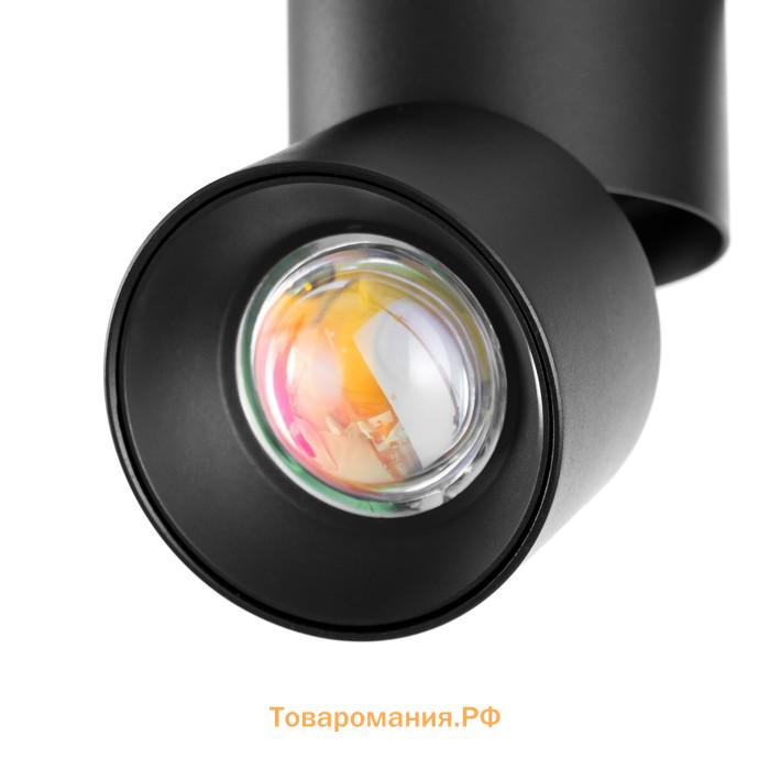 Светильник трековый SLIM "Точка" LED 5Вт 3000K-6000К 48V CRI90 черный 8х8х9,5см