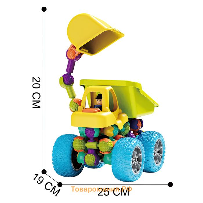 Конструктор крупный, шарнирный «Строительная техника», 39 деталей