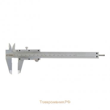 Штангенциркуль ТУНДРА, металлический, с глубиномером, цена деления 0.05 мм, 150 мм