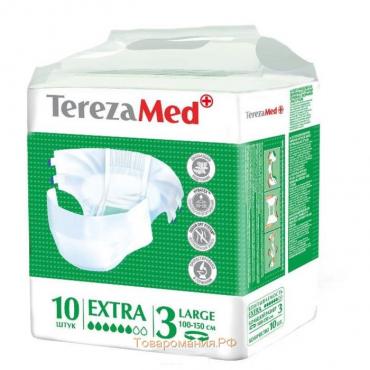 Подгузники для взрослых TerezaMed Extra Large №3, L, 10 шт.