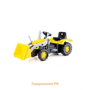 Трактор — экскаватора педальный, цвет жёлто-чёрный