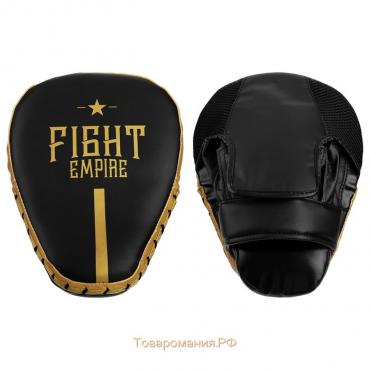 Лапа боксёрская FIGHT EMPIRE PRO, 1 шт., цвет чёрный/золотой