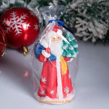 Свеча декоративная "Дед Мороз сам ёлку принёс" микс, 12,5 см