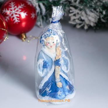 Свеча декоративная "Снегурочка с длинной косой" микс, 13 см