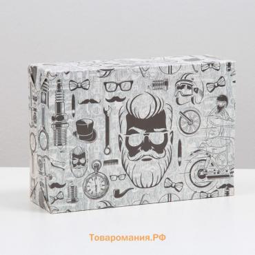 Коробка складная "Мужской набор", 16 х 23 х 7,5 см