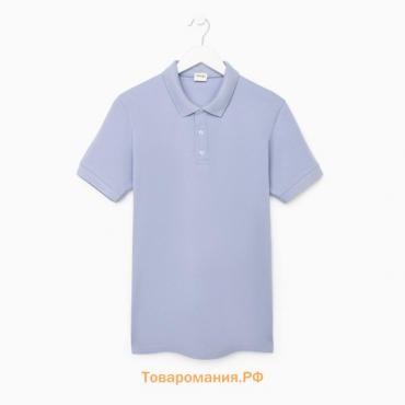 Футболка (поло) мужская MINAKU REGULAR FIT: цвет серый, р-р 48