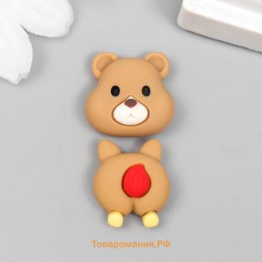 Декор для творчества пластик "Медвежонок" набор 2 шт 1,7 см