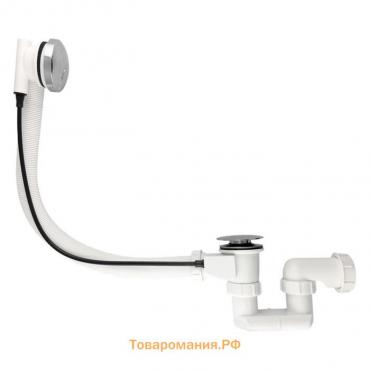 Сифон для ванны "САНАКС" 8731, d=70 мм, автомат, с тросиком, длина шлага 400 мм, пластиковый   78666